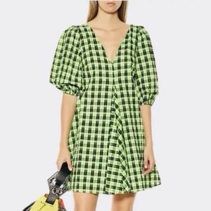 Checkered Plaid Mini Dress